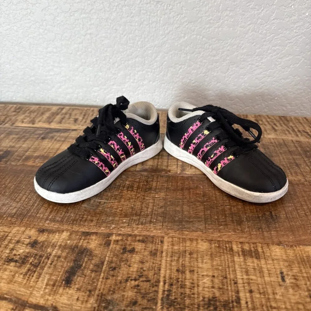 K-Swiss Classic Lx Lace Up  Girls Black Sneakers Casual Shoes Toddler 9 Pink